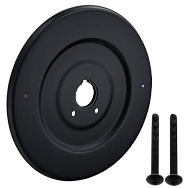 Imagem de Escutcheon Substituição para Moen 16090 Coleção Chateau, para torneiras de banheira e chuveiro, preto fosco