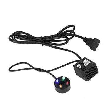 Imagem de 2w Fish Tank Submersible Water Pump Aquarium Filter Aquarium Submersible Water Pump with 4 Colorful Led Light for Fountain Pool Garden Pond Rockery Landscaping[#2] Water Pumps