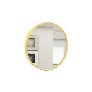 Imagem de Espelho Decorativo Round Externo Amarelo 30 Cm Redondo