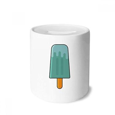 Imagem de DIYthinker Caixa de moedas de cerâmica para picolé verde azul e sorvete doce presente