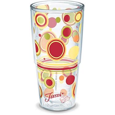 Imagem de Tervis Made in USA Copo isolado Fiesta de parede dupla mantém as bebidas frias e quentes, 680 g - sem tampa, pontos ensolarados