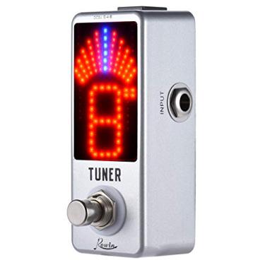 Imagem de lifcasual Mini Chromatic Tuner Pedal Efeito Display LED True Bypass para guitarra baixa