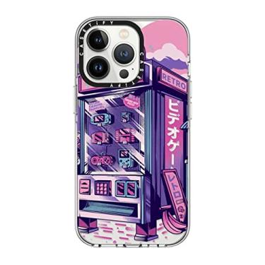 Imagem de CASETiFY Capa transparente para iPhone 13 Pro [não amarela/2 m. Proteção contra quedas de grau militar/Magsafe] - Máquina de venda automática retrô - transparente