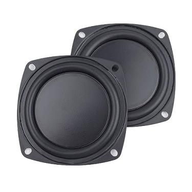 Imagem de CCeCCe Pacote com 2 Woofer de 10 cm, membrana vibratória, ferro, borracha, placa de diafragma vibratório, substituição de placa de radiador passivo para alto-falante baixo, subwoofer, alto-falante,