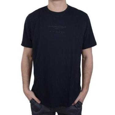 Imagem de Camiseta Masculina Aéropostale MC Comfort Preto - 87110-Masculino