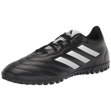 Imagem de adidas Tênis de futebol unissex Goletto Turf, preto/branco/vermelho, 43 masculino, Preto/branco/vermelho, 14 Women/13 Men