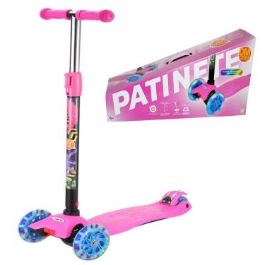 Imagem de Patinete Infantil Radical até 40kg New Plus Led Ajustável Dm