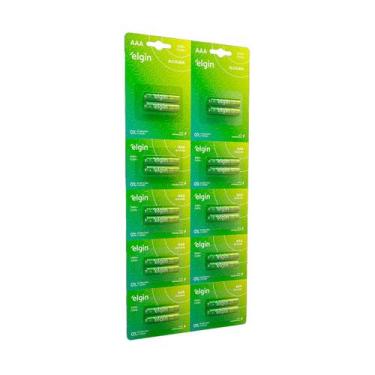 Imagem de Pilhas AAA Alcalinas Cartela com 20  82346 - ELGIN