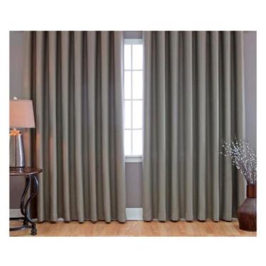 Imagem de Cortina Voil 3,00m X 2,5m Com Forro Blecaute P/trilho Suiço - Chrisney