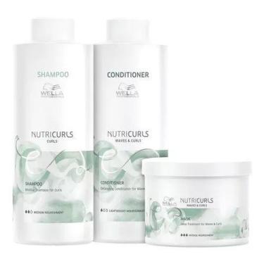 Imagem de Kit Wella Nutricurls Waves E Curls Profissional 03 Produtos