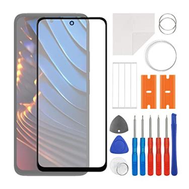 Imagem de SWARK Substituição da lente do painel externo de vidro frontal + OCA compatível com Poco X3 GT 21061110AG (sem tela LCD e digitalizador de toque) com kit de reparo