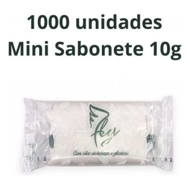 Imagem de Kit 1000 Mini Sabonete 10g Pousada Hotel Motel Airbnb Doação - Fly