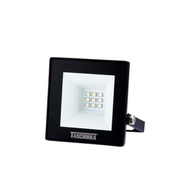 Imagem de Refletor TR Led 10W 6500K Preto - TASCHIBRA