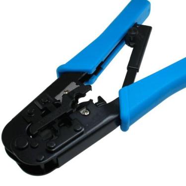 Imagem de Alicate Cabo Rede Grimpar RJ45 RJ11 RJ12 C Catraca HT5684R - GC