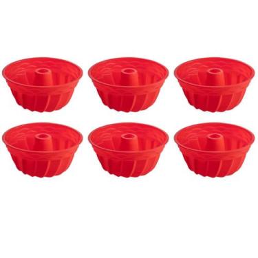 Imagem de Jogo 6 Assadeiras Redonda Espiral Silicone Sortida Silicone - QUALITY 