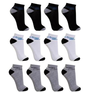 Imagem de Kit 3 Pares de Meias Cano Curto-Masculina - Altomax, 3 unidades