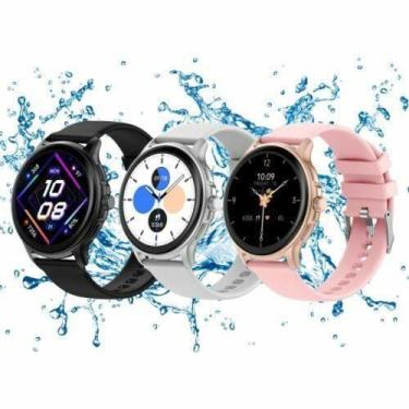 Imagem de Smartwatch Peje ZW08 a Prova D'água Ameled Pulseira Extra, rosa
