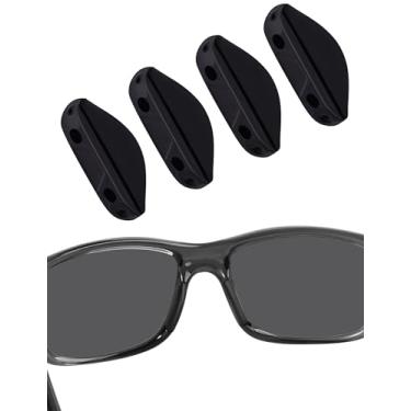 Imagem de BLAZERBUCK Almofadas de nariz de substituição para óculos de sol Oakley Turbine OO9263 - Preto + Preto