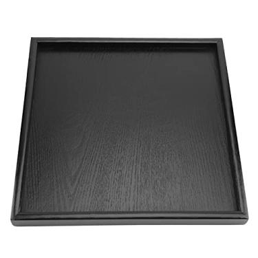 Imagem de Bandeja de Madeira para Servir Comida, chá, café, Lanche, Bandeja Moderna para Restaurante (30 * 30)