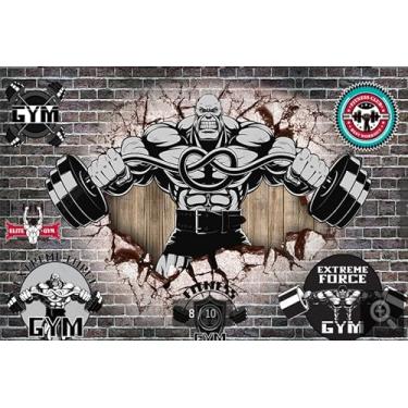 Imagem de Lcythiazole Murais de papel de parede de tamanho personalizado: mural de papel de parede de academia, arte de parede de academia, mural de papel de parede de restaurante esportivo, papel de parede 3D