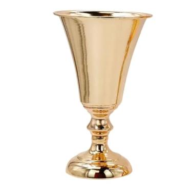 Imagem de XLWLLNJ Vaso de trompete de trompete do vaso de flor da peça de casamento Guia de estradas de bouquet para o bouquet para o hotel de aniversário de, S
