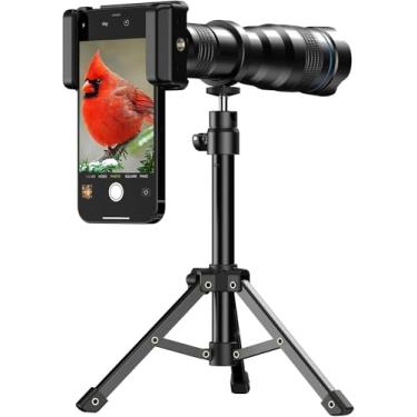 Imagem de Lente teleobjetiva 36X, lente teleobjetiva HD de alta potência Evil eye com tripé para Android e iPhone, Samsung e a maioria dos smartphones