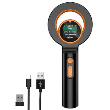 Imagem de Symcode Scanner de microchip para animais de estimação, leitor de microchip RFID EMID, com tela TFT de 1,44 polegadas, 134,2 kHz, 125 kHz, 15 dígitos, chip para animais de estimação, com função de