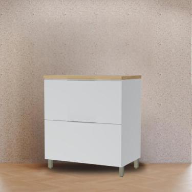 Imagem de Balcão de Cozinha Com Tampo 1 Porta 1 Gaveta 100 MDF - Faura, Branco/N