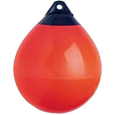 Imagem de 1 boia de âncora redonda bola de para-choque de barco, bola de para-choque inflável de vinil série A proteção Marine Boia de amarração (A30 (30 x 35) - vermelha)