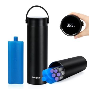 Imagem de Estojo de viagem para refrigerador de insulina Leng Ke 48H com visor de temperatura, bolsa de viagem de medicamentos refrigerada com display digital de temperatura ℃/LL/A, , refrigerador de viagem de