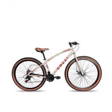 Imagem de Bicicleta Aro 29 Vancouver 21 Marchas Freio A Disco Colli Bege Retrô