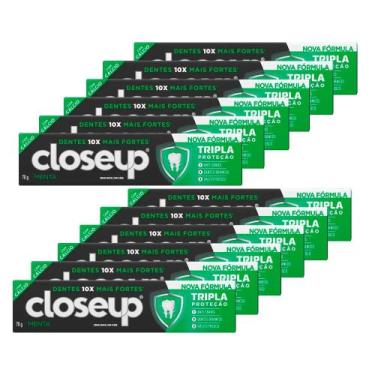 Imagem de Kit Creme Dental Close Up Triple Menta 70g - 12 Unidades - Close-Up