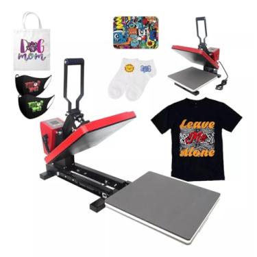 Imagem de 110V Prensa Térmica Plana 38x38cm Sublimação Transfer Sublimação Máquina De Prensagem Para Camiseta Caneca Chapéu