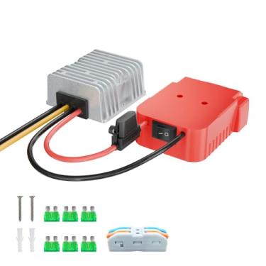 Imagem de IIXWUQ Adaptador Conversor Redutor De 18 V Para 12 V Compatível Com Baterias Milwaukee M18, Adaptador De Energia Para Bateria De 12 Volts Dc, Regulador Conversor Buck De 15 A E 180 W