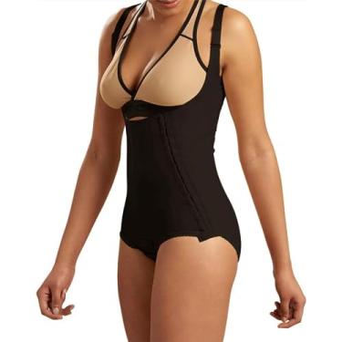 Imagem de MARENA Cintura de compressão pós-cirúrgica SFBHA Recovery, costas altas - comprimento ajustável do biquíni, Preto, XP