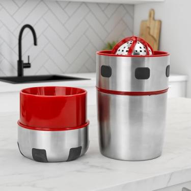 Imagem de Espremedor e Amassador de Frutas e Legumes em Aço Inox – Cortador Manual Multiuso