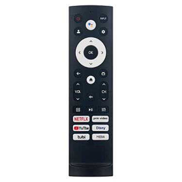 Imagem de Controle remoto de voz de substituição ERF3W90H adequado para Smart TV Hisense 4K UHD 43A65H 43A68H 55U6H 65U6H 75U6H 55U7G 55U8H 65U8H 75U8H 55A65H 55A68H 65A6H 65A65H 55UUH 65H 55 U68H 65U65H 65U68H