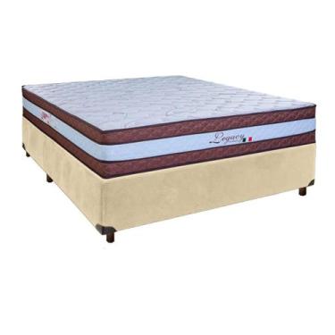 Imagem de Colchão Casal Molas Ensacadas + Box Perola - Legaccy - Paropas