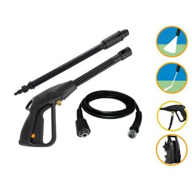 Imagem de Kit Mangueira 5mt Pistola Lança Wap Atacama Black Lavadora - COMPATÍVE