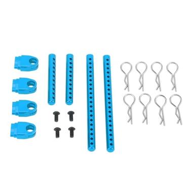 Imagem de RiToEasysports Postagem de Casca do Corpo do Carro RC, Coluna de Casca à Prova de Choque Resistente à Liga de Alumínio Com Pinos R para Carro de Controle Remoto de 1:10 Corridas de Estrada (Blue)