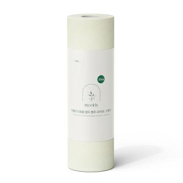 Imagem de MEEKLY Toalha de limpeza de pano de prato diário, rolo descartável multiuso reutilizável, toalha de cozinha de secagem rápida lavável para uso de limpeza de cozinha (30 folhas) (cinza claro)