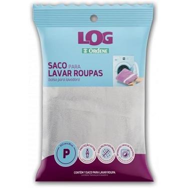 Imagem de Ordene - Saco para Lavadora de Roupas, Tamanho Pequeno, Linha Log