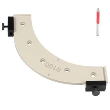 Imagem de Modelo de raio de canto redondo modelo de roteador gabarito de raio portátil ferramenta auxiliar de posicionamento de ângulo de arco preciso R100/R150/R200