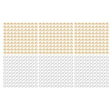 Imagem de TOPINCN 300 Conjuntos de 6 Mm 201 Ilhas de Aço Inoxidável, Suprimentos de Hardware de Roupas Duráveis, Kit de ilhó Com Arruelas para Artesanato de Bricolage, Trabalho de Couro, Lona, (Ouro)