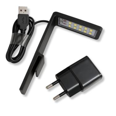 Imagem de Luminária LED de 5W, adequada para pequenos aquários com plantas aquáticas (Preto)