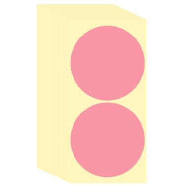 Imagem de PATIKIL 120 etiquetas adesivas coloridas de pontos, adesivos de preço circular de 10 cm, etiquetas autoadesivas para escritório, negócios, quintal, venda de garagem, decoração de casa, rosa