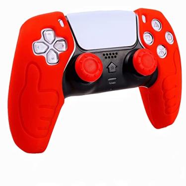 Imagem de Capa de silicone para controle Ps5, 1 capa antiderrapante com 10 cabos de joystick para controle Playsation 5 sem fio (controle PS5 nº 11)