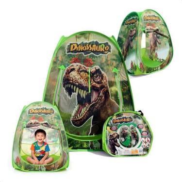 Imagem de Barraca Infantil Dinossauro Tenda Iglu Cabana Toca Dobrável Verde - Jh