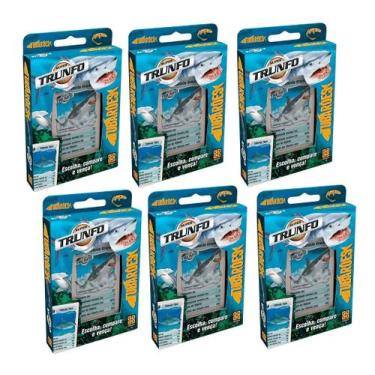 Imagem de JOGO CARTAS SUPER TRUNFO DISNEY TUBARÕES GROW 01491 CX C/6un