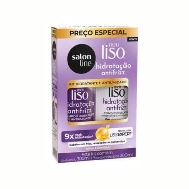 Imagem de Kit Shampoo Condicionador Meu Liso Antifrizz Salon Line